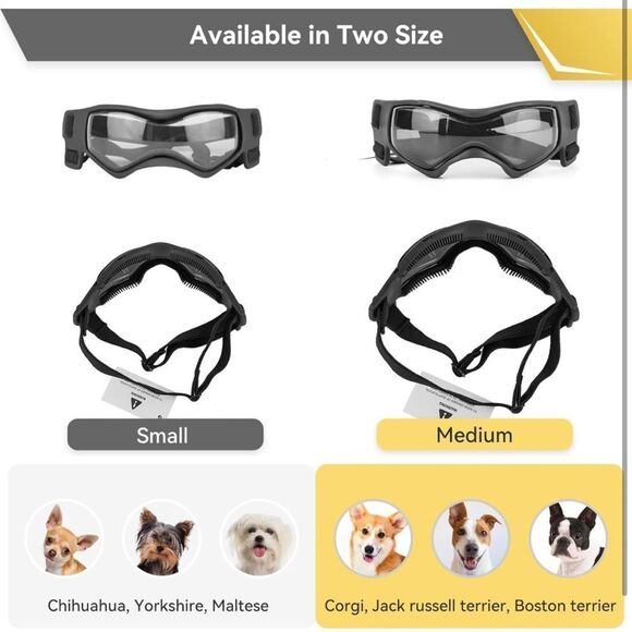 💙NEW PETLESO Dog Goggles Small-Medium Breed - Picture 6 of 14